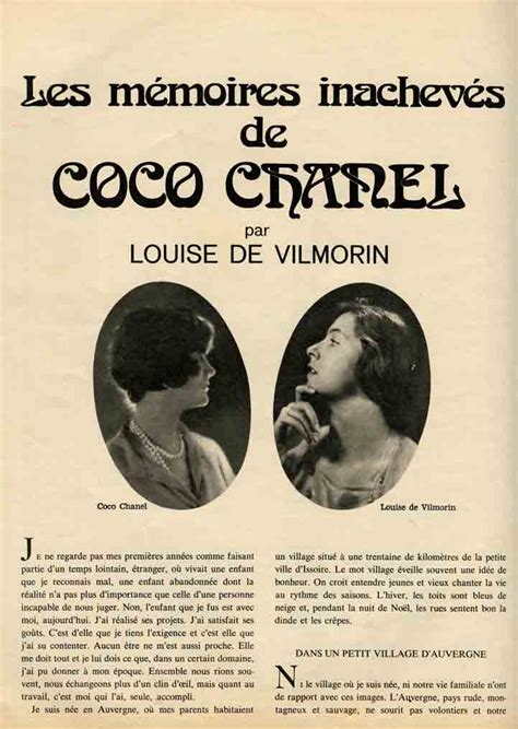 coco chanel louise de vilmorin|Mémoires de Coco de Louise de Vilmorin .